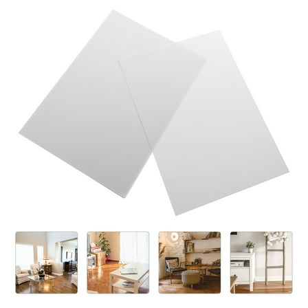 FRCOLOR 10Pcs White Thermoplastic Sheet Panels Flexible Hard Plastic Sheets for Protective Display Projects