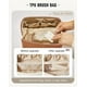 thumbnail image 3 of Bolsa de maquillaje de viaje, bolsa de cosméticos de alta capacidad, bolsa portátil impermeable, bolsa de cosméticos, organizador de maquillaje marrón 4.33*4.13*9.25 pulgadas/24*12*13 cm, 3 of 5