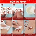 thumbnail image 3 of 10 Sheets Christmas Temporary Tattoos for Kids（Style 1）, 3 of 5
