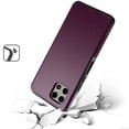 thumbnail image 3 of Designed for T-Mobile Revvl 7 Pro 5G Premium Slim Tough Strong Protection Shockproof 2in1 Hybrid Dual Layer Hard PC TPU Rubber Armor Phone Case Cover [Dark Purple], 3 of 8