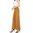 thumbnail image 5 of Made by Johnny Women's Wide Leg Palazzo Lounge Pants L MUSTARD, 5 of 5