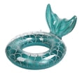 thumbnail image 1 of Inflatable Buoy, Durable Round Inflatable with Handle Air Mattress Floating Inflatable Pool Raft Pool Float Adult Size Ring (Fish Tail Lake Blue), 1 of 5