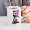thumbnail image 4 of CafePress - (SHORT GIRL TALL GIRL) BFF Mugs - 11 oz Ceramic Mug - Novelty Coffee Tea Cup, 4 of 4