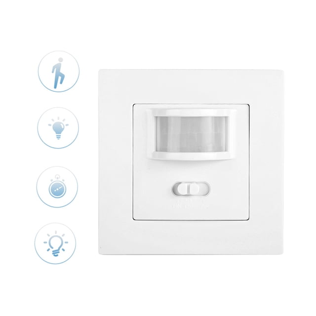 Electrical Signal Infrared Sensing Switch, PIR Sensor Switch, 140 Degrees Sensing Angle for Corridors