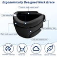 thumbnail image 4 of Cervical Neck Brace for Women and Men, Cervical Collar, Soft Cervical Collar Neck Brace, Universal Adjustable Neck Brace, Soft Neck Support to Relieve Cervical Pain and Tension, 4 of 4