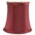 thumbnail image 5 of Meriville Set of 5 Burgundy Faux Silk Clip On Chandelier Lamp Shades, 3.5-inch by 4.5-inch by 4.5-inch, 5 of 5