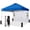 Blue, variant on Orange 10 x 10 Foot Portable Pop Up Outdoor Shelter Tent with Carry Bag