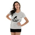 thumbnail image 4 of I Dont Believe in Humans Unicorn Womens Slim Fit Graphic Tee Brisco Brands X, 4 of 5