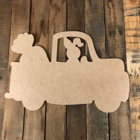Blank Unfinished Wooden Welcome Cut Out 12.25 Inches 