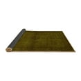 thumbnail image 2 of Ahgly Company Indoor Round Abstract Yellow Contemporary Area Rugs, 6' Round, 2 of 4