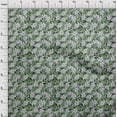 thumbnail image 4 of oneOone Velvet Green Fabric Floral Retro Sewing Fabric By The Yard Printed Diy Clothing Sewing Supplies 58 Inch Wide, 4 of 5