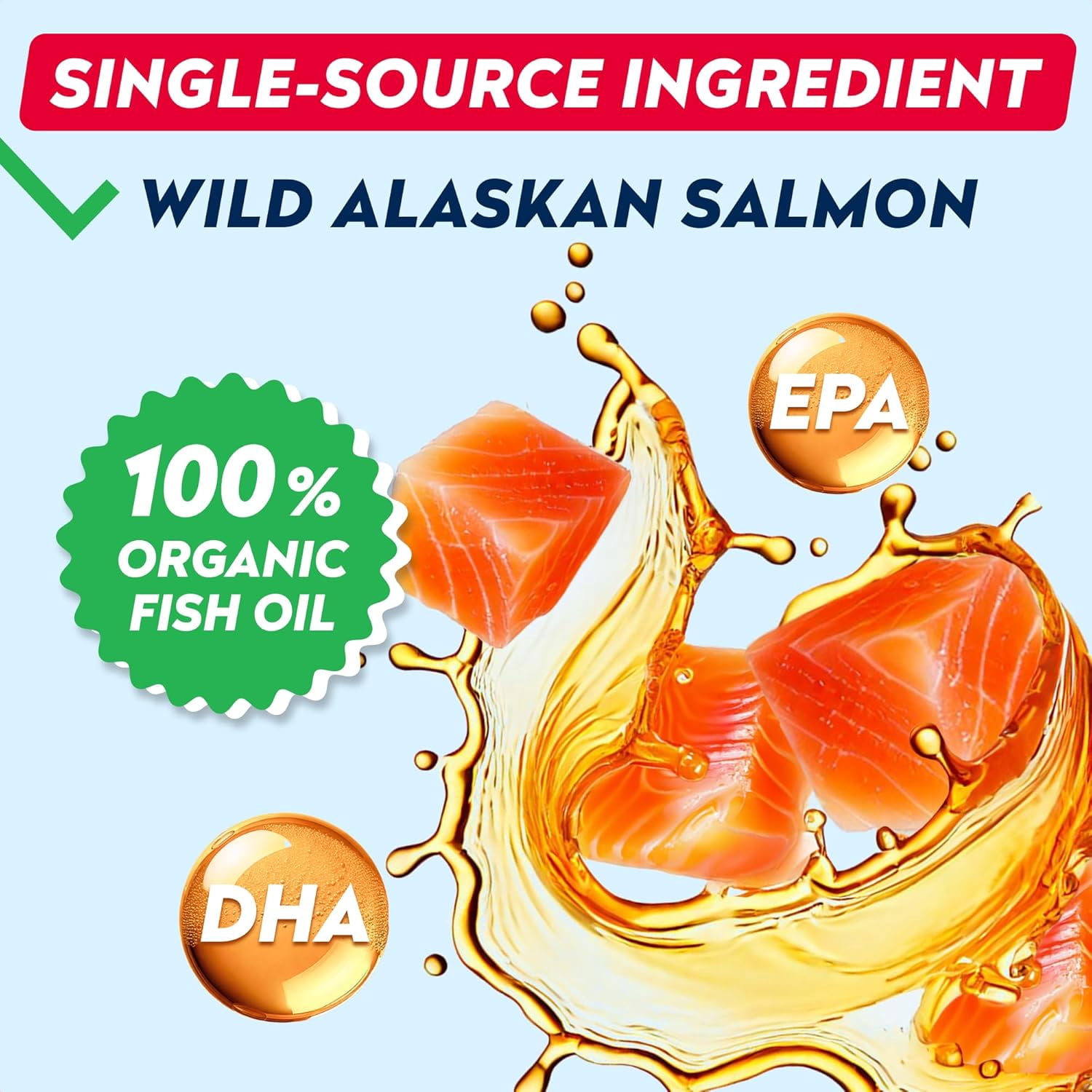 StrellaLab 32 OZ Salmon Oil for Dogs - Omega 3 Fish Oil for Dogs & Cats, Itch & Allergy Relief, Wild Alaskan Salmon Oil Dogs Skin & Coat, Dog Fish Oil Liquid,Shedding Support EPA&DHA Fatty Acids