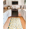 thumbnail image 3 of Unique Loom Comfort Mat Collection - Eggs (2'  x 3' Rectangle Black and White/Yellow), 3 of 6