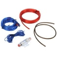 Amplifier Power Wire Kit Set Installation Wiring Amp Ground Line for