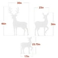 thumbnail image 7 of Best Choice Products 3-Piece 46in 2D Deer Family Silhouette Set, Outdoor Christmas Yard Decor w/ Buck, Doe, Fawn - White, 7 of 7