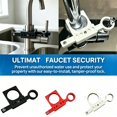thumbnail image 6 of YLOHUIL Faucet Lock, Kitchen Faucet Safety Lock, Adjustable Water Spigot Lock with Spring Posts, Prevents Accidental Turning, 7.4 Inch Length, Red, 6 of 7