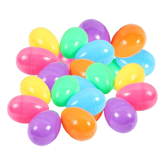 Huevos de Pascua rellenables, rellenos para cestas de Pascua, 8 x 6 cm, decoración colorida, recuerdos de fiesta temáticos para sala de estar, jardín, 24 piezas