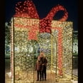 thumbnail image 3 of 2025 Christmas Giant Lighted Bow & Orb Set - Outdoor/Indoor Commercial Holiday Decor, Large LED Bowtie and Sphere Lights for Mall, Hotel, Garden Xmas Display, 3 of 5