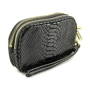 Michael Kors Jet Set Multifunction Wristlet Black Leather