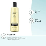 Neutrogena Body Oil Light Sesame Formula, Fragrance Free 8.5 oz (Pack of 2)