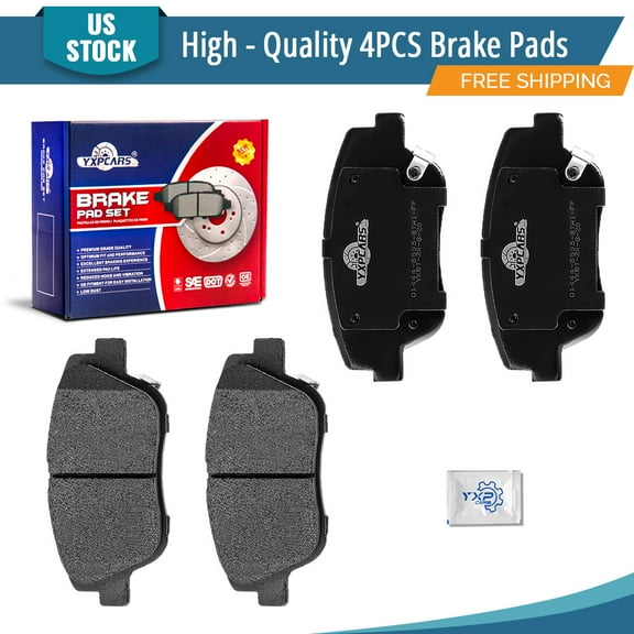 YXPCARS D1444: 4PCS Front Ceramic Brake Pads for Kia Optima 2011-2016 Hyundai Sonata 2011-2015