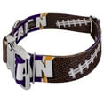 thumbnail image 3 of Country Brook Petz® 1 1/2 inch Premium Purple and Gold Football Fan Dog Collar Limited Edition, Extra Large, 3 of 5