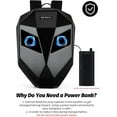 thumbnail image 3 of Gelrova LED Bike Backpack, Black Hard Shell Motorcycle Helmet, Small 17in, 3 of 10