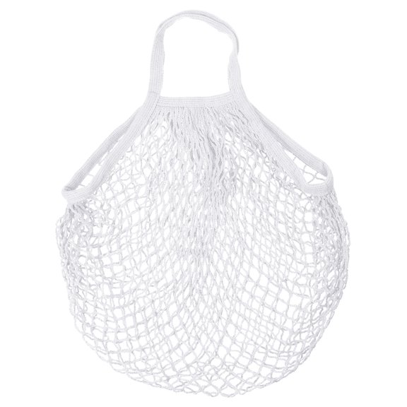 Uxcell Cotton Mesh Bag, 15x13.8" Reusable Mesh Net String Grocery Bags Organizer White