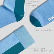 Coozi Cotton Socks, Big Bowl Island by Georges Seurat, Gift Box for Men & Women 4 Pairs, S/M