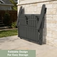 thumbnail image 5 of WestinTrends St. Augustine Outdoor Patio 49" HDPE Folding Adirondack Garden Bench, Gray, 5 of 16
