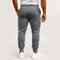 thumbnail image 4 of WTOBBY Men's Multi-color Sports Pants for Spring and Autumn Casual Wear, Loose Tied Long Trousers with Comfortable Fit, Stylish and Functional Design,Dark Gray 2XL, 4 of 4