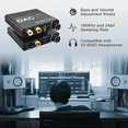 thumbnail image 4 of RIWPKFH 192KHz Digital to Analog Audio Converter 24Bit DAC Digital SPDIF/Optical/Toslink/Coaxial to Analog Stereo L/R RCA and 3.5mm Jack, 4 of 9