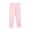 Pink——Back to School, variant on Oiangi Girls Capri Leggings Ribbed Knit Elastic Waist Athletic Pants Summer Lightweight School Uniform with Lettuce Hem Black 5 Years