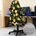thumbnail image 4 of Xoenoiee Lemon Leaves Print Gaming Chair Cover, Stretchable Computer Office Chair Cover for Armchair, Swivel Chairs, Computer Boss Chair, Removable Chair Slipcovers with Armrest Cover, 4 of 7