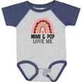 thumbnail image 3 of Inktastic Mimi and Pop Love Me Girls Granddaughter Rainbow Girls Baby Bodysuit, 3 of 5