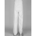 thumbnail image 3 of CHICTRY Kids Boys Straight Chino Pants with Side Pockets Solid Adjustable Waist School Uniform Pants White 12-13, 3 of 7