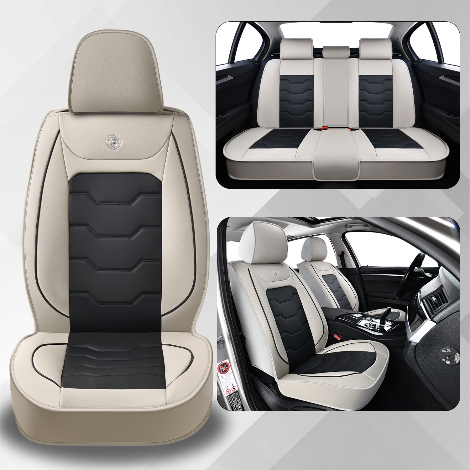 2019 for Kia Forte Custom Seat Covers Leather Seat Covers Seat Protection Vehicle Specific Soft Feel Airbag Compatible