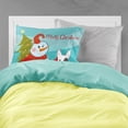 thumbnail image 2 of Carolines Treasures BB1829PILLOWCASE Snowman with Bull Terrier Fabric Standard Pillowcase Standard multicolor, 2 of 2