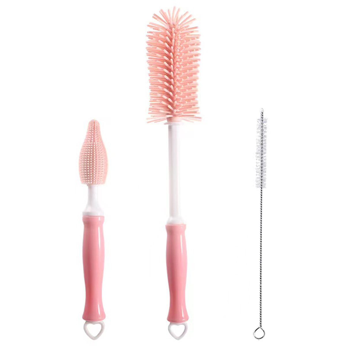 Silicone Bottle Cleaner Brush, 12" Long Handle Water Bottle Cleaner for