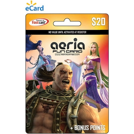 Aeria Cash Game eCard $20 (Email Delivery)