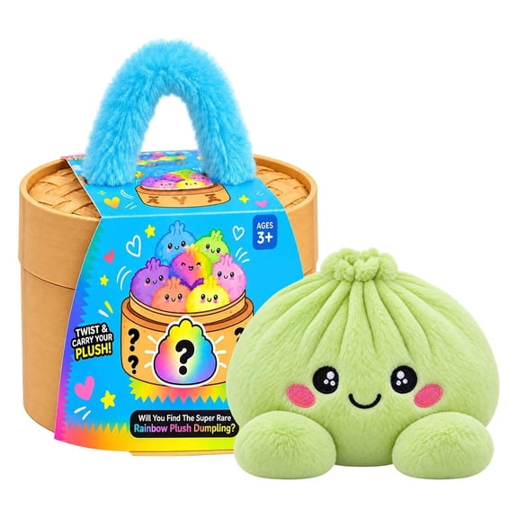 Cute Squishy Dumpling Plush Pillow, Soft Huggable Home Decor for Bedroom and Sofa Stuffed Dumpling Toy