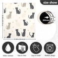 thumbnail image 5 of Yayeee Magnetic Dishwasher Cover for The Front Decoration Home Kitchen Machine Sticker Protector, Black Cute Cats, 5 of 6