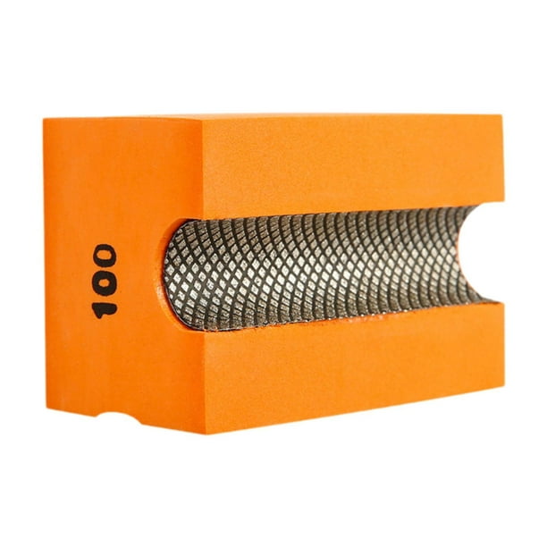 Recortadora de bordes con bloque de lija manual para mejoras del hogar Pulidora manual Pulidora de diamantes Grano 100