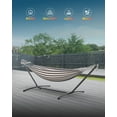 thumbnail image 4 of KEESTP Comfortable 2 Person Hammock with Stand,Portable Detachable Brazilian Hammock,600lb Capacity - Black, 4 of 8