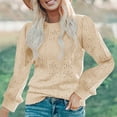thumbnail image 1 of RXIRUCGD Women's And Winter Long Sleeve Solid Comfortable Tops, Khaki, Size: M, 1 of 4