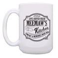 thumbnail image 2 of ThisWear MeeMaw Appreciation Gift Love Served Fresh MeeMaw's Kitchen Comfort 2 Pack Ceramic 15oz Coffee Mug Set MeeMaw, 2 of 4