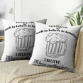 thumbnail image 3 of LALILO Throw Pillow Covers I I Beer Funny Quote Beer Funny Alcohol Cushion Cover 18" x 18", 2 Pack, 3 of 6