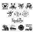 thumbnail image 1 of Plantillas Reutilizables con Tema de Granja, Plantillas de Pintura para Manualidades DIY, Azulejo de Pared para , Muebles, Pizarra, Tarjetas de F , C 12 piezas Sunnimix Plantilla de plantillas, 1 of 4