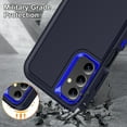 thumbnail image 6 of Galaxy A15 5G Case for Men,Heavy Duty Protection Shockproof Anti-Scratch Slim Fit Lightweight Protective Durable Case Hard Cover with Kickstand for Samsung Galaxy A15 5G 6.5",Navy Blue, 6 of 18