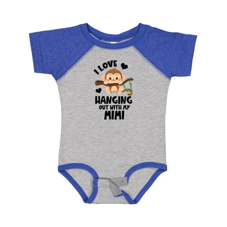 

Inktastic Monkey I Love Hanging out with My Mimi Gift Baby Boy or Baby Girl Bodysuit